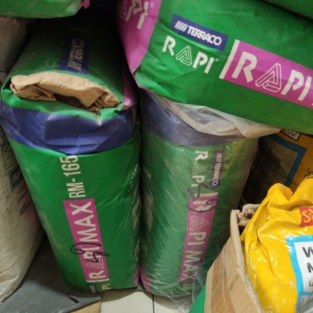 mortar rapi rm 165 untuk pasang keramik lantai, dinding & granit lantai