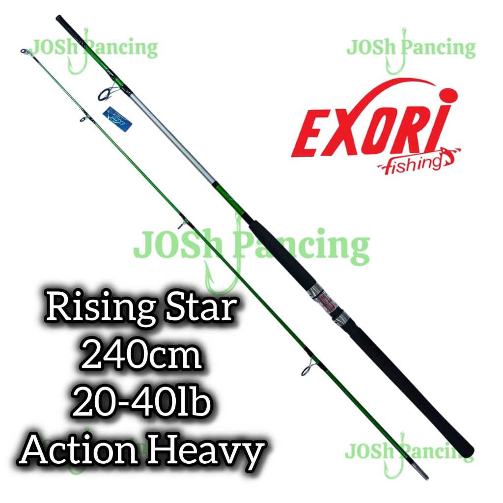EXORI RISING STAR 240cm Joran pancing laut max 40lb heavy