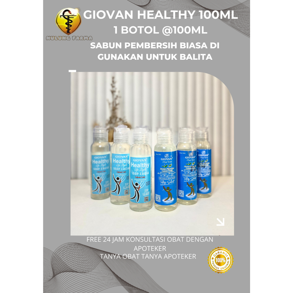GIOVAN LIQUID SOAP HEALTHY LIFE STYLE 90ML GIOVAN BIRU/ GIOVAN (PREMIUM)