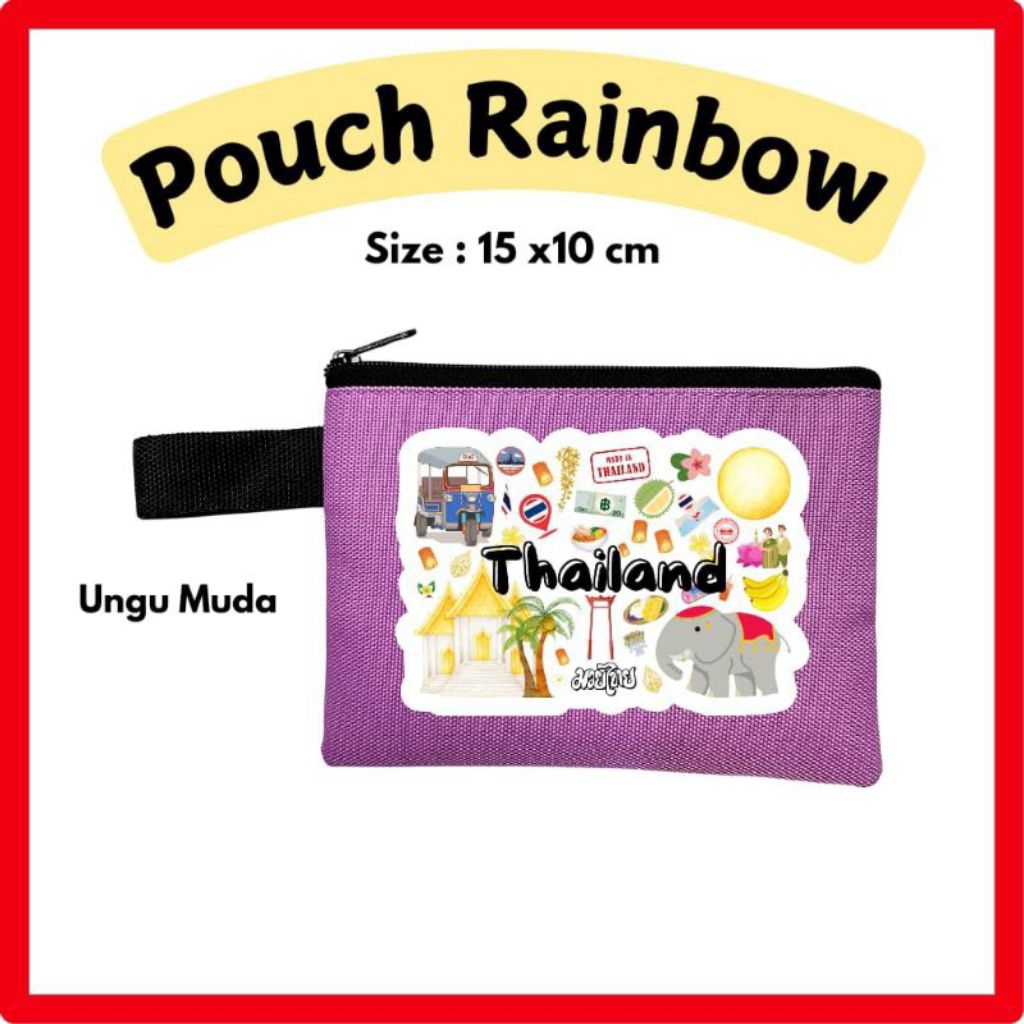 Pouch Rainbow Souvenir Luar Negeri