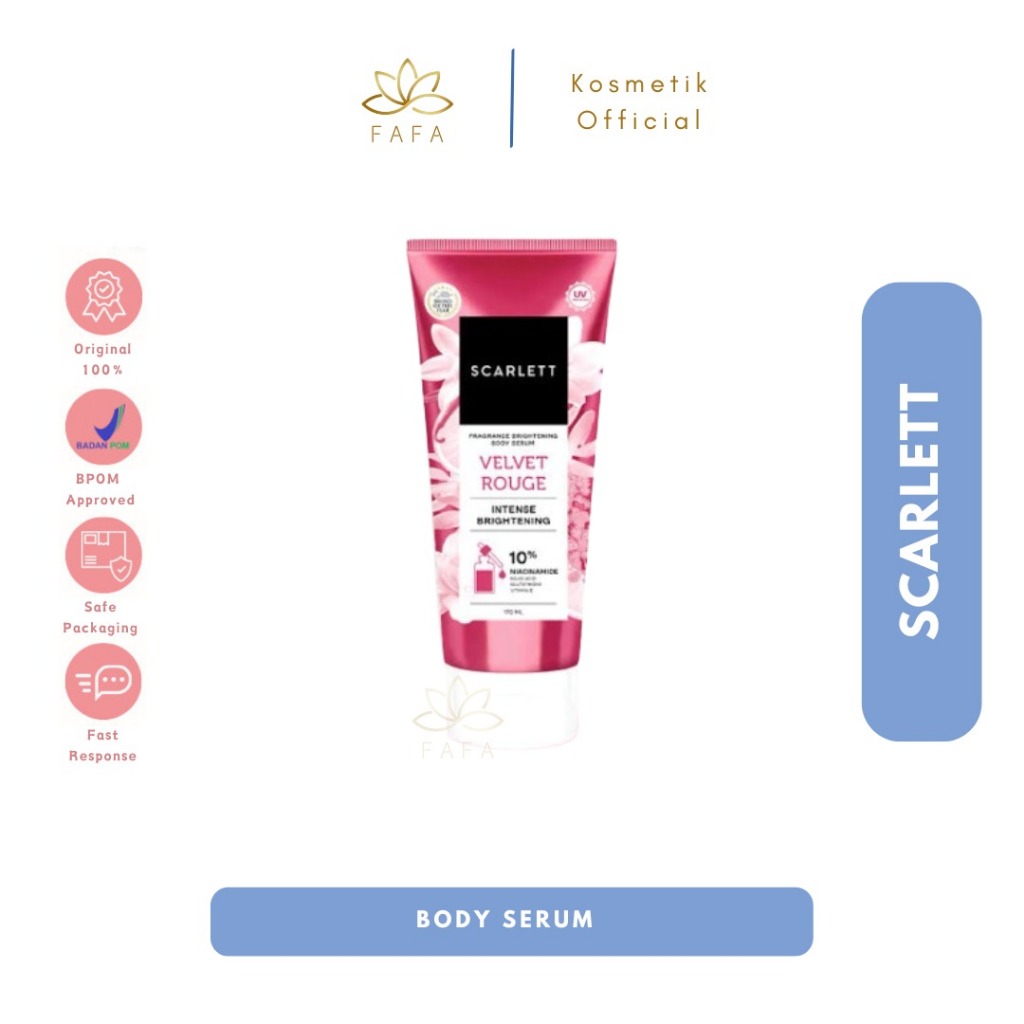 Scarlett Body serum (velvet Rouge) fragrance brightening body serum 170ml