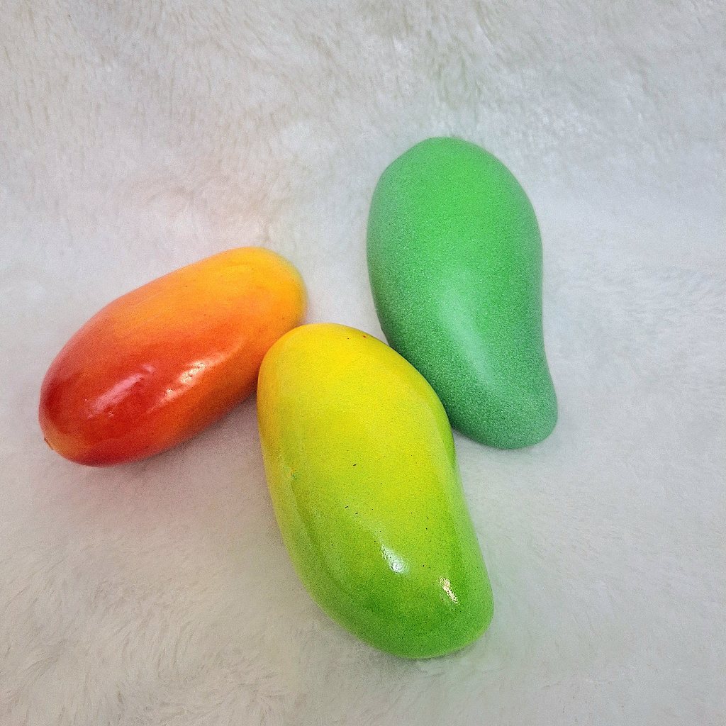 Buah mangga palsu buah hiasan tiruan buah pajangan etalase buah artificial fruit Buah Artificial hia