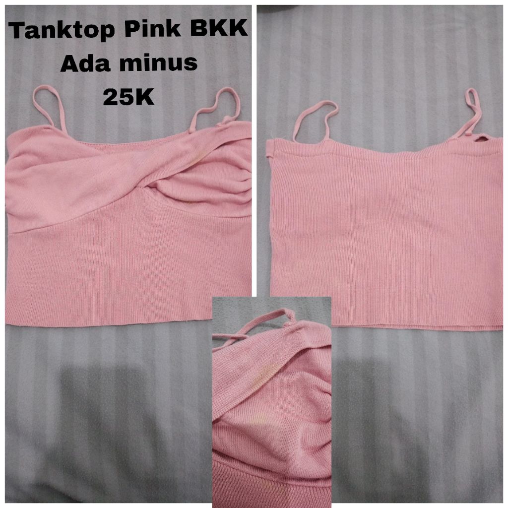 Tanktop Pink dan Tanktop pink BKK