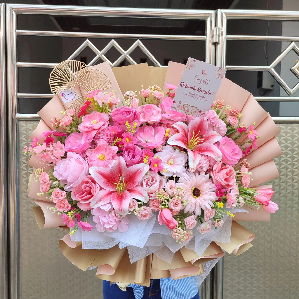 [Bisa Keluar Kota] Handbuket Bunga EXTRA LARGE Bunga Artificial Buket Bunga Bouquet Bunga