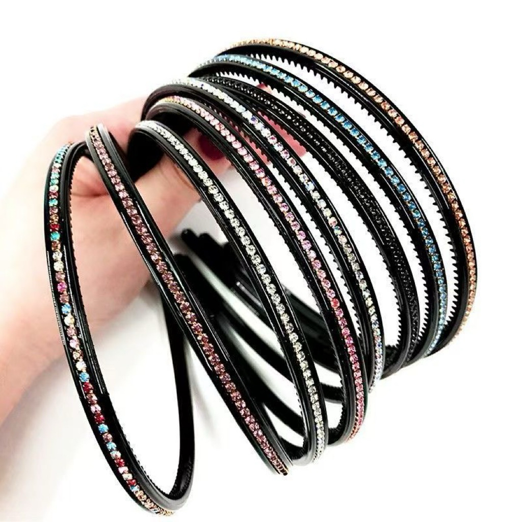 Delunashop_Acc 678 bando manik manik mutiara Bando korea Mutiara Monte-monte Blink Blink Girly Retro