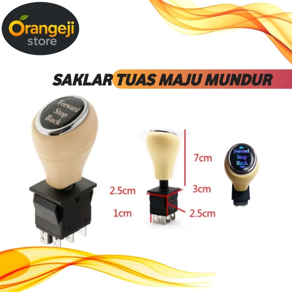 Tuas maju mundur 6 kaki switch saklar maju mundur mainan anak anak