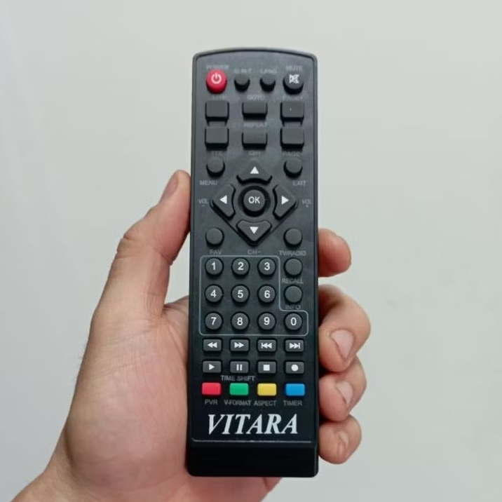 Remot Remote STB DVB-T2 Vitara VTR-218T2 Digital Terrestrial Receiver Set Top Box