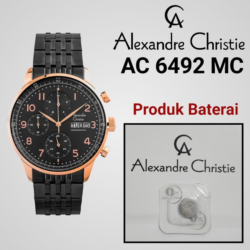 Baterai Jam Tangan Alexandre Christie AC 6492 MC