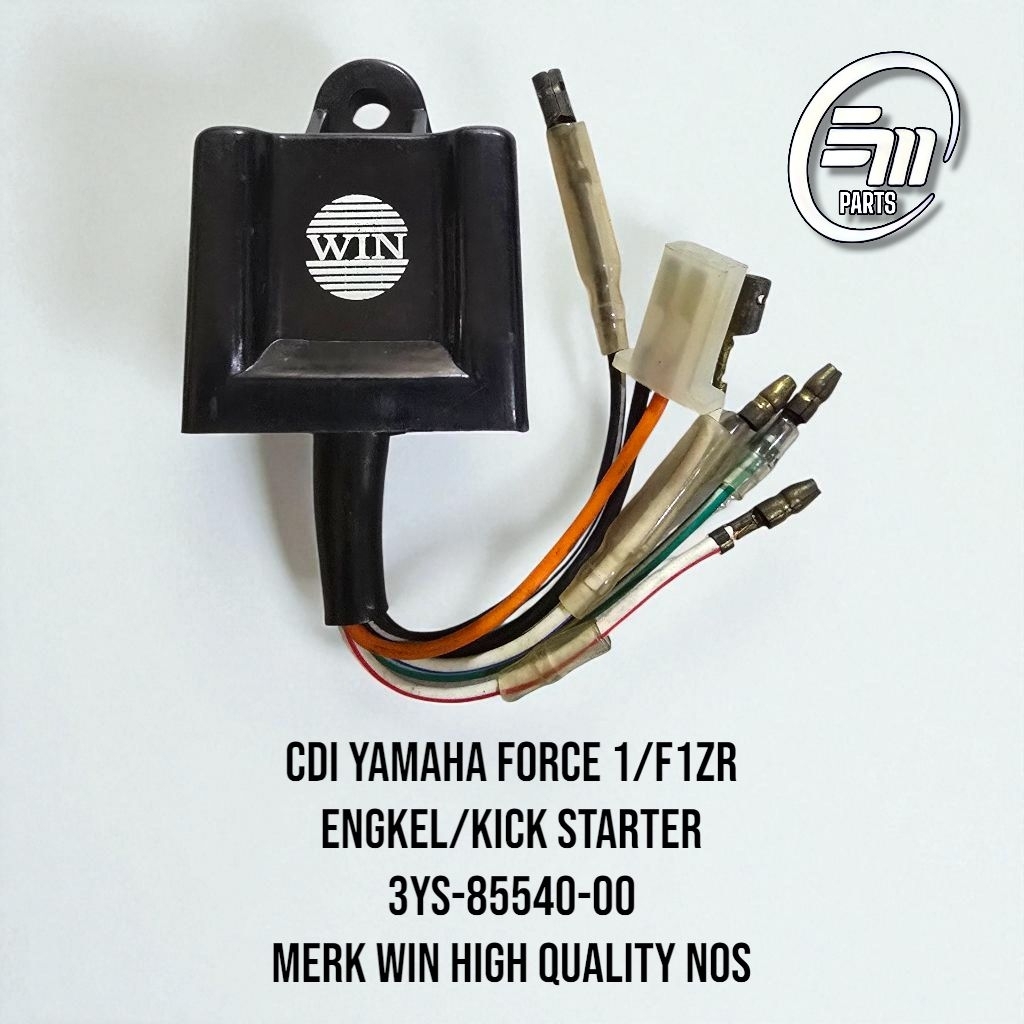 CDI UNIT ASSY ENGKEL KICK STARTER YAMAHA FORCE 1 F1 F1ZR FIZR MERK WIN 3YS-85540-00 HIGH QUALITY NOS