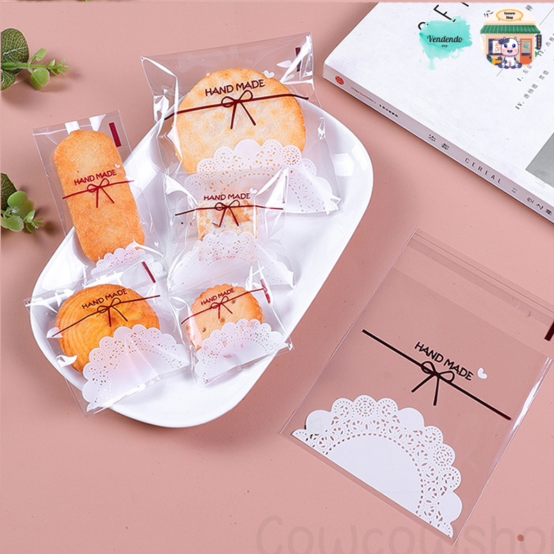 

[100 PCS] Plastik Cookies Karakter Snack | Plastik Cookies Renda | Plastik Opp Kemasan Perekat