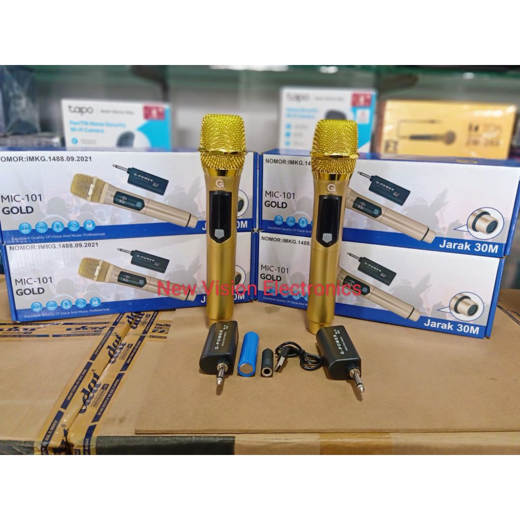 MICROPHONE WIRELESS G-POWER MIC 101 GOLD ORIGINAL