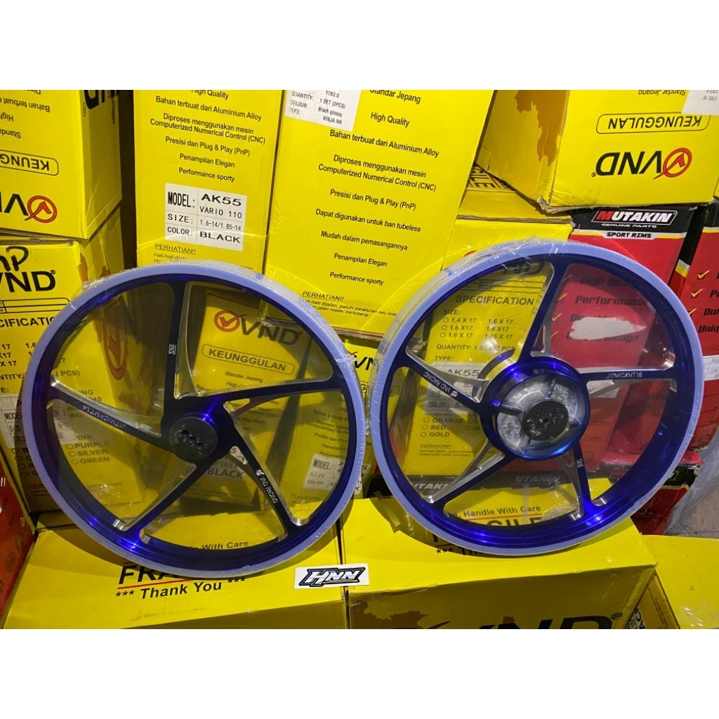 Pelek Vnd Velg Vnd Kzr Mx King Warna Biru