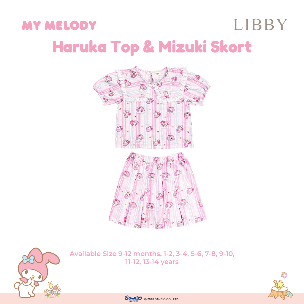 Setelan Anak Cewek Haruka Top dan Mizuki Skort dari Libby