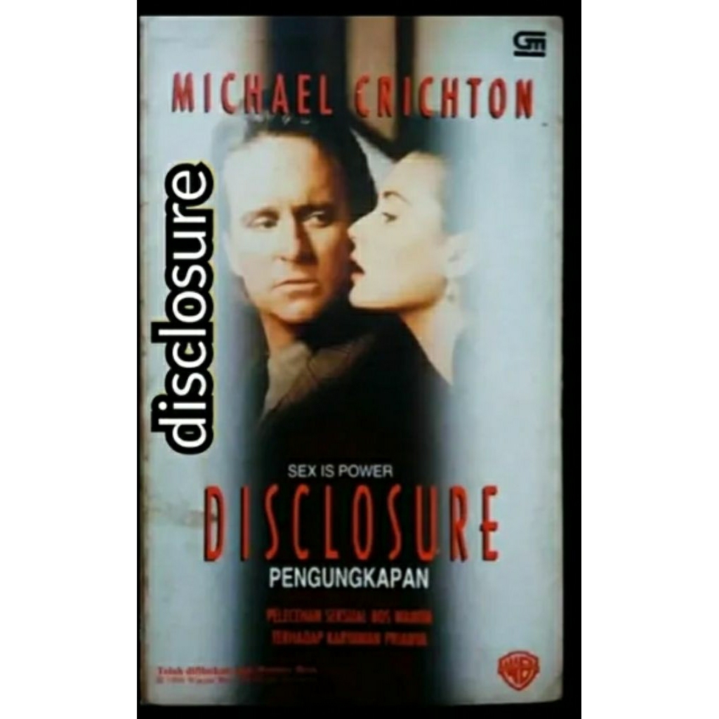 novel DISCLOSURE PENGUNGKAPAN SEX IS POWER Mchael Crichton