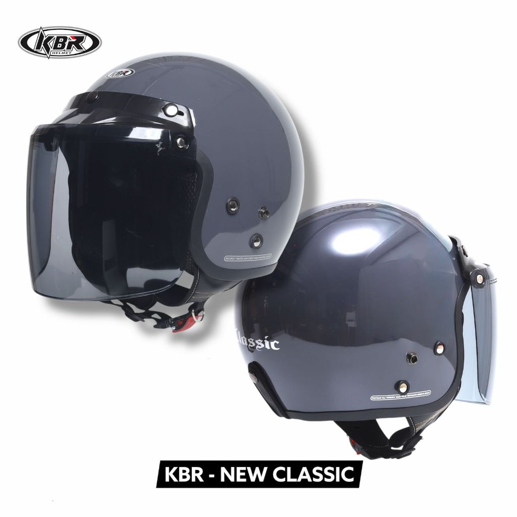 NEW Helm Half Face Premium Classic Bogo KBR Retro SNI Helmet Dewasa Pria Wanita