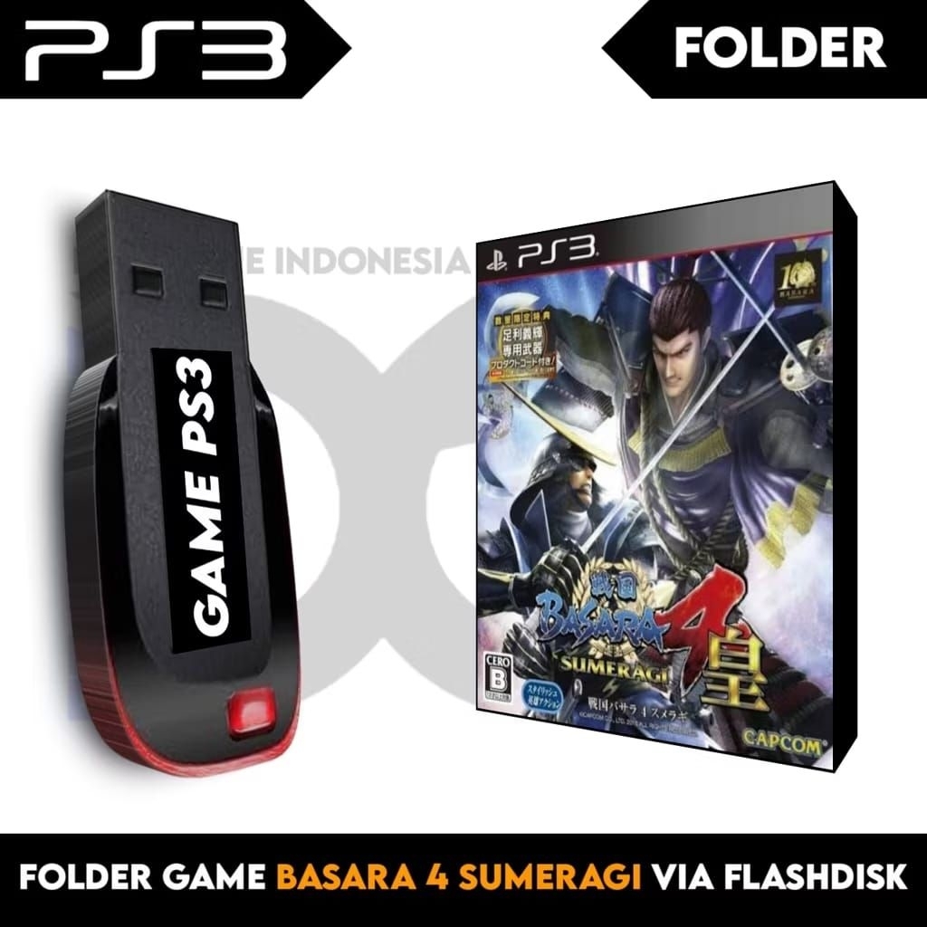 VIA FLSHDISK BASARA SUMERAGI 4 TEKS INDONESIA | GAME PS3 CFW HEN | BISA UNTUK SEMUA JENIS PS3