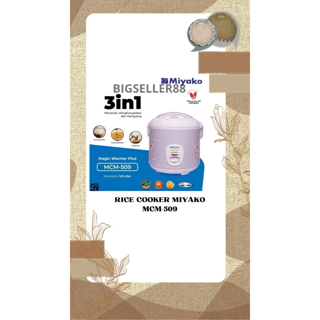 RICE COOKER MIYAKO MCM-509/MCM-509TS