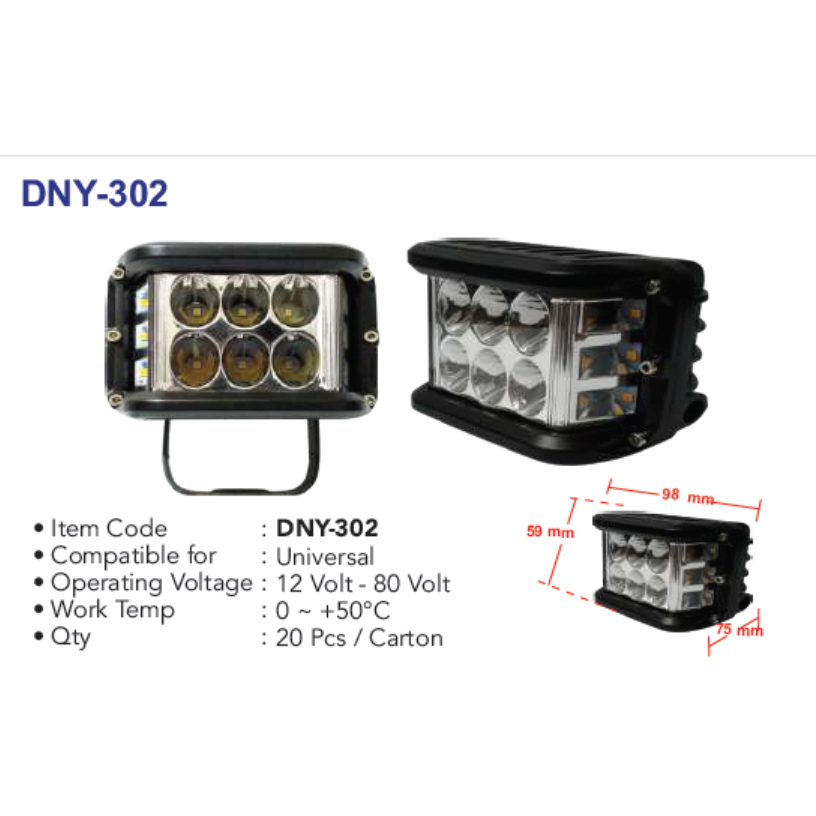 DNY 302 UNIVERSAL FOG LAMP LED DNY-302