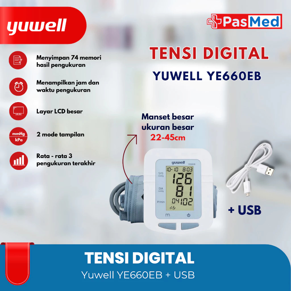 PASMED | YUWELL - Tensi Digital Yuwell 660B