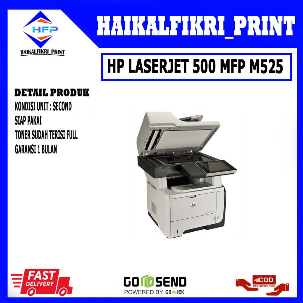 Printer HP LaserJet 500 MFP M525 Mesin Fotocopy - Printer - Scanner