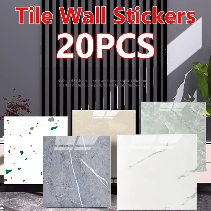 20pcs Wallpaper dinding VINYL Marble 30 x 30 cm Lantai Vinyl Marbel Granit Stiker Cabinet Marbel/ Wa