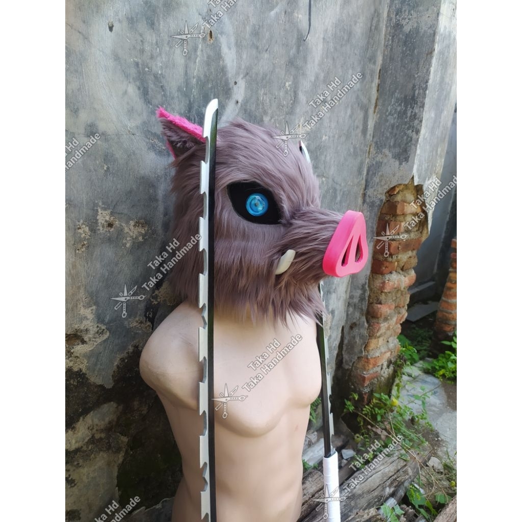 Topeng Inosuke (boar mask) kimetsu no yaiba