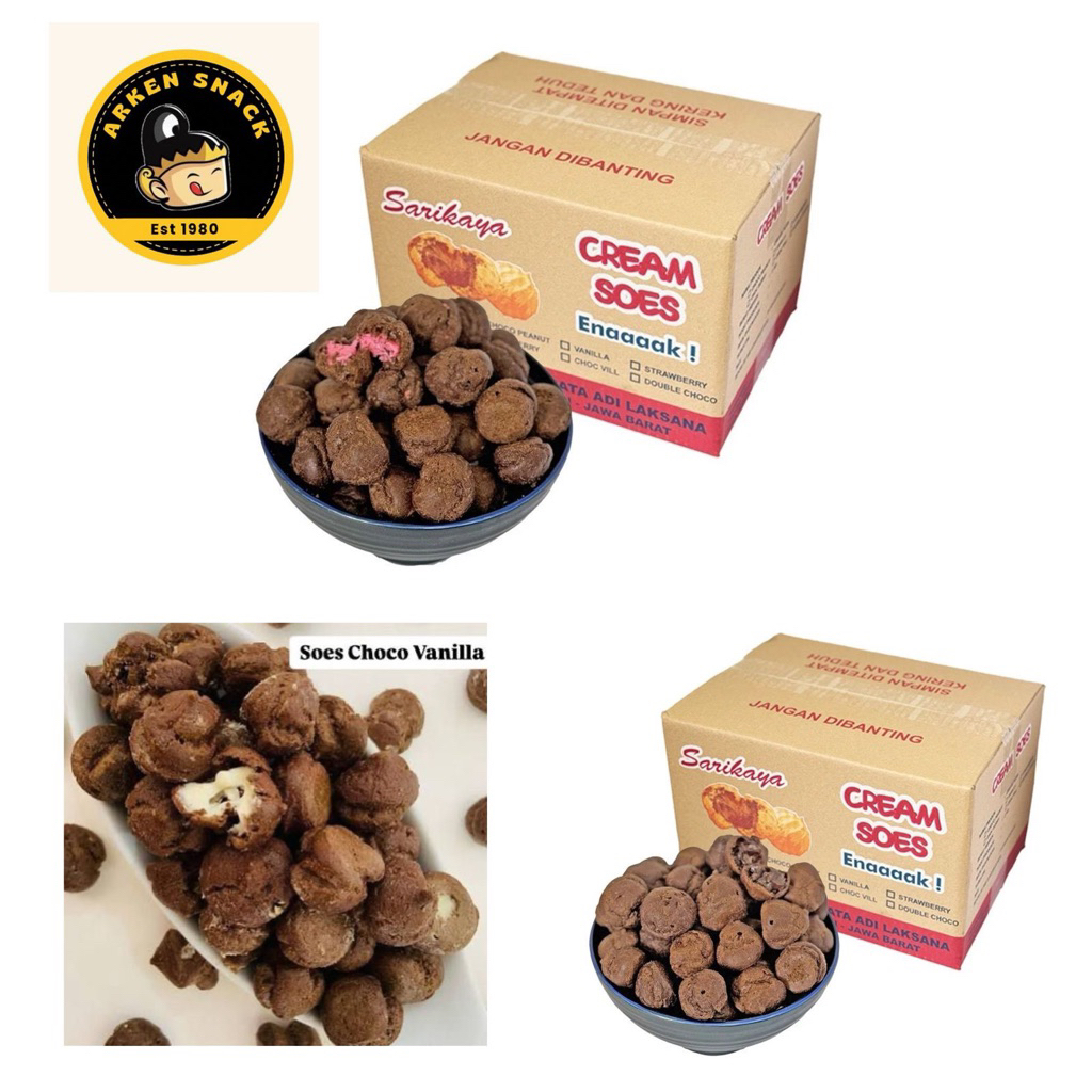 SOES COKLAT SARIKAYA 200gr (DOUBLECHOCO / CHOCOBERRY / CHOCOVANILLA) (SOES MANIS MERK SARIKAYA) ARKE