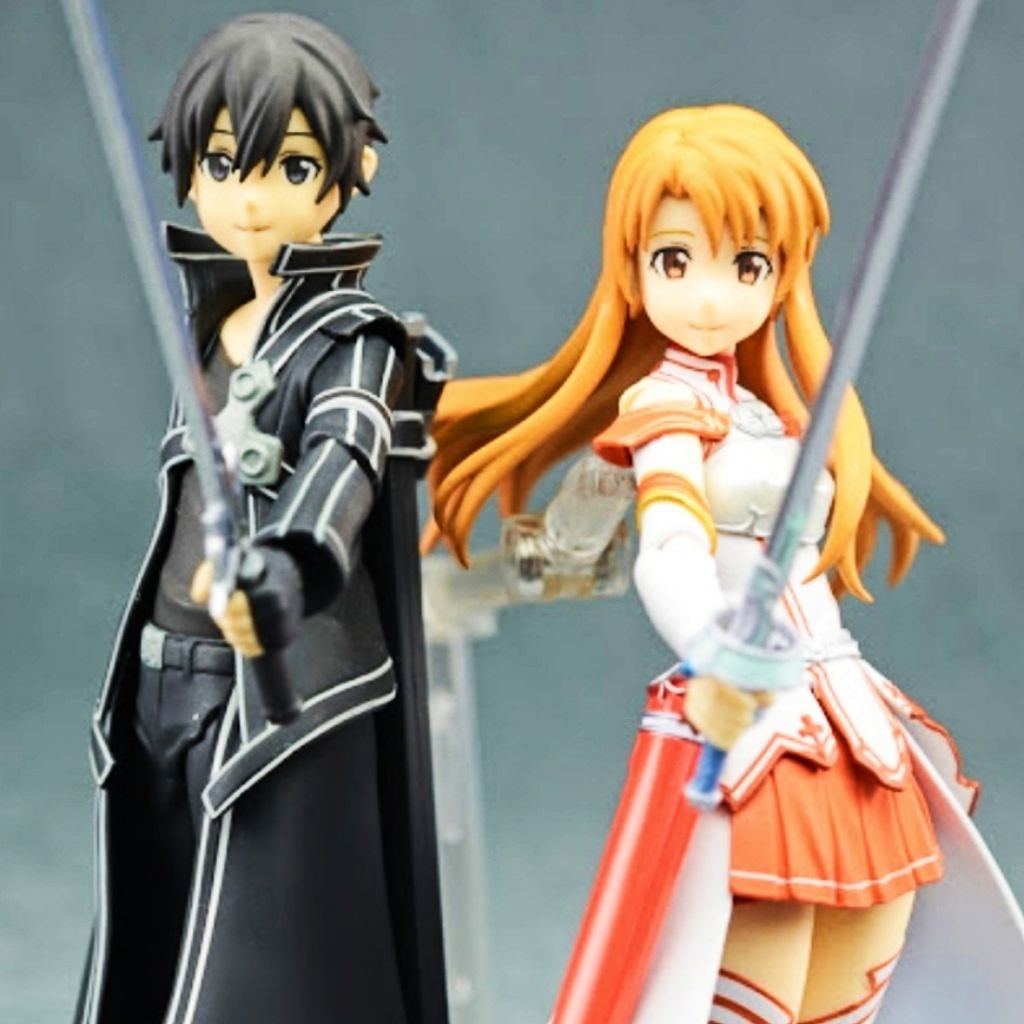 ACTION FIGURE SWORD ART ONLINE Kirito SAO anime Japan_Asuna-Sinon