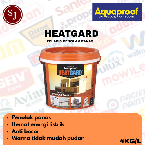 HEATGARD AQUAPROOF CAT PELAPIS PENOLAK PANAS 4L