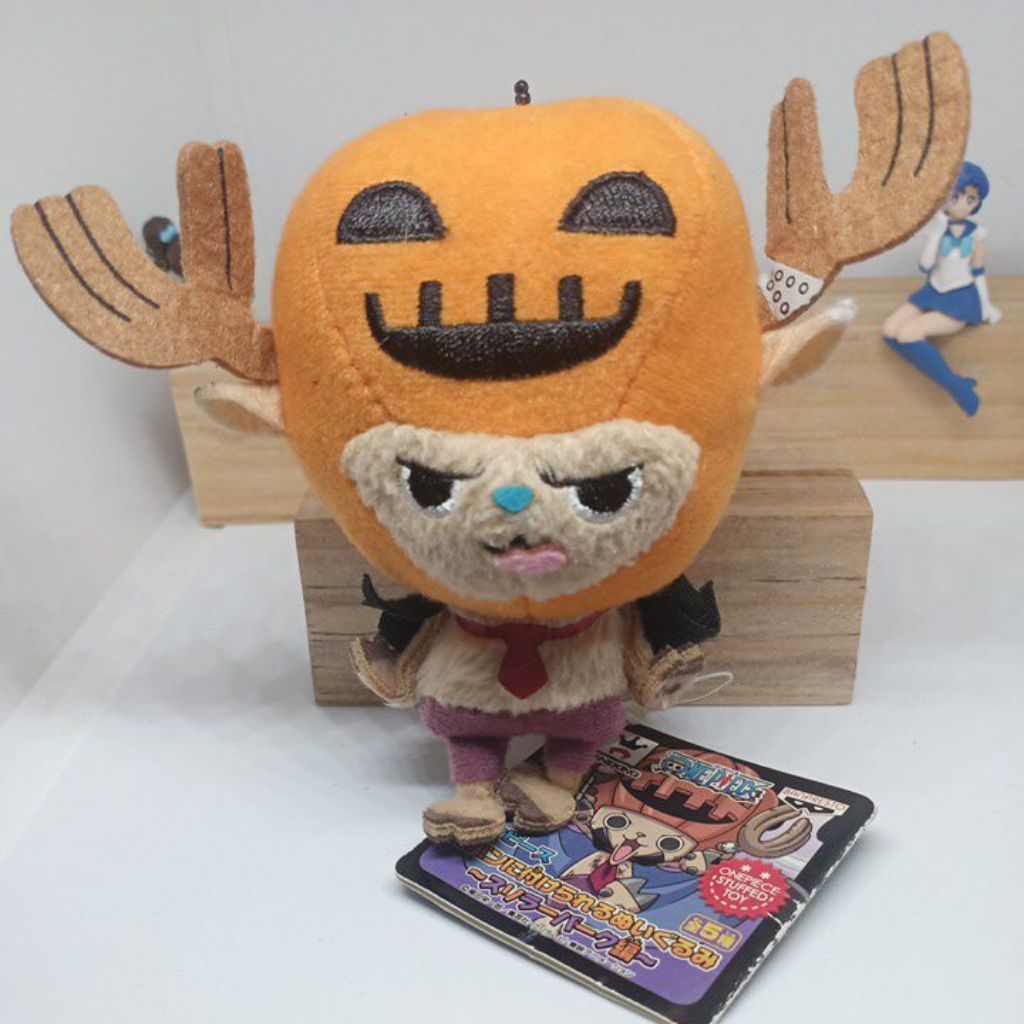 Official Keychain Plush ONE PIECE / OP / Gantungan Kunci Boneka / Luffy Chopper Bepo