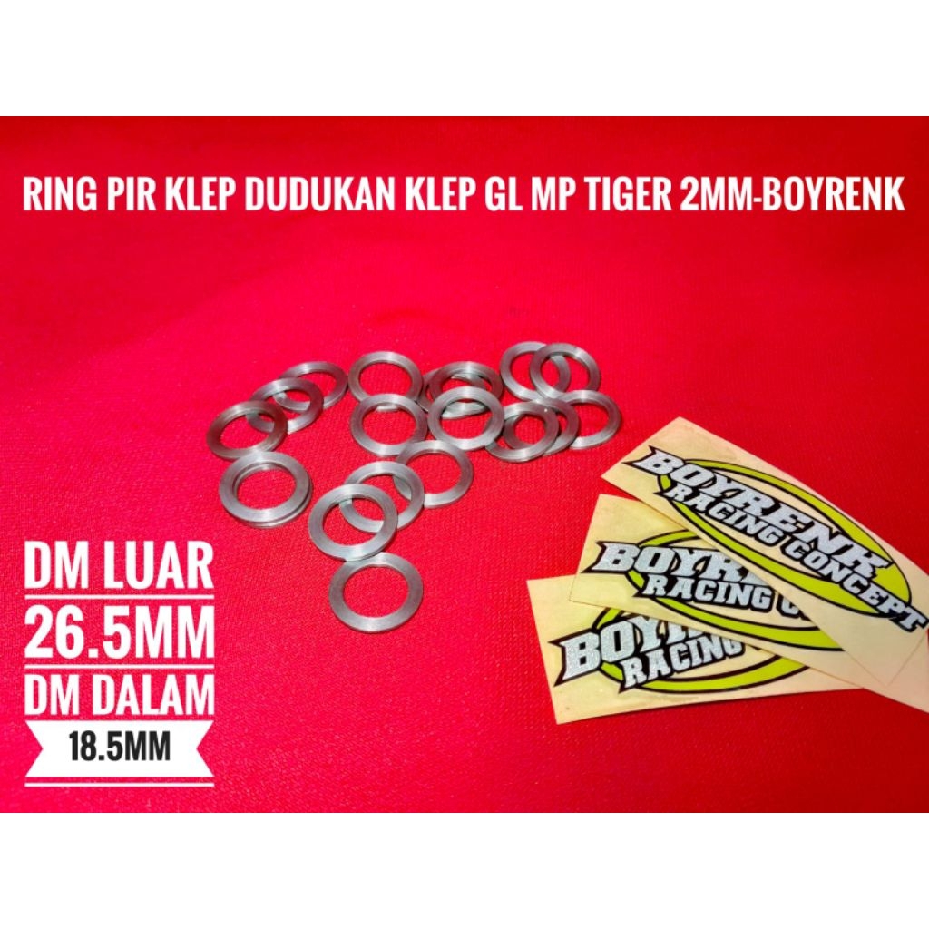 (1PCS)DUDUKAN PIR KLEP SEAT VALVE TATAKAN PER KLEP GANJELAN PER KLEP RING PIR KLEP GL MP TIGER-BOYRE