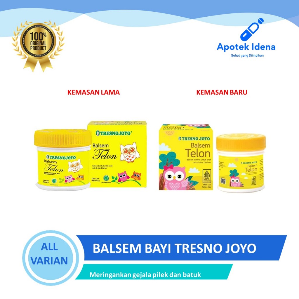 BALSEM BAYI TRESNO JOYO 20 GR dan 40 GR Balsem Anak Untuk Flu, Batuk dan Masuk Angin pada Anak