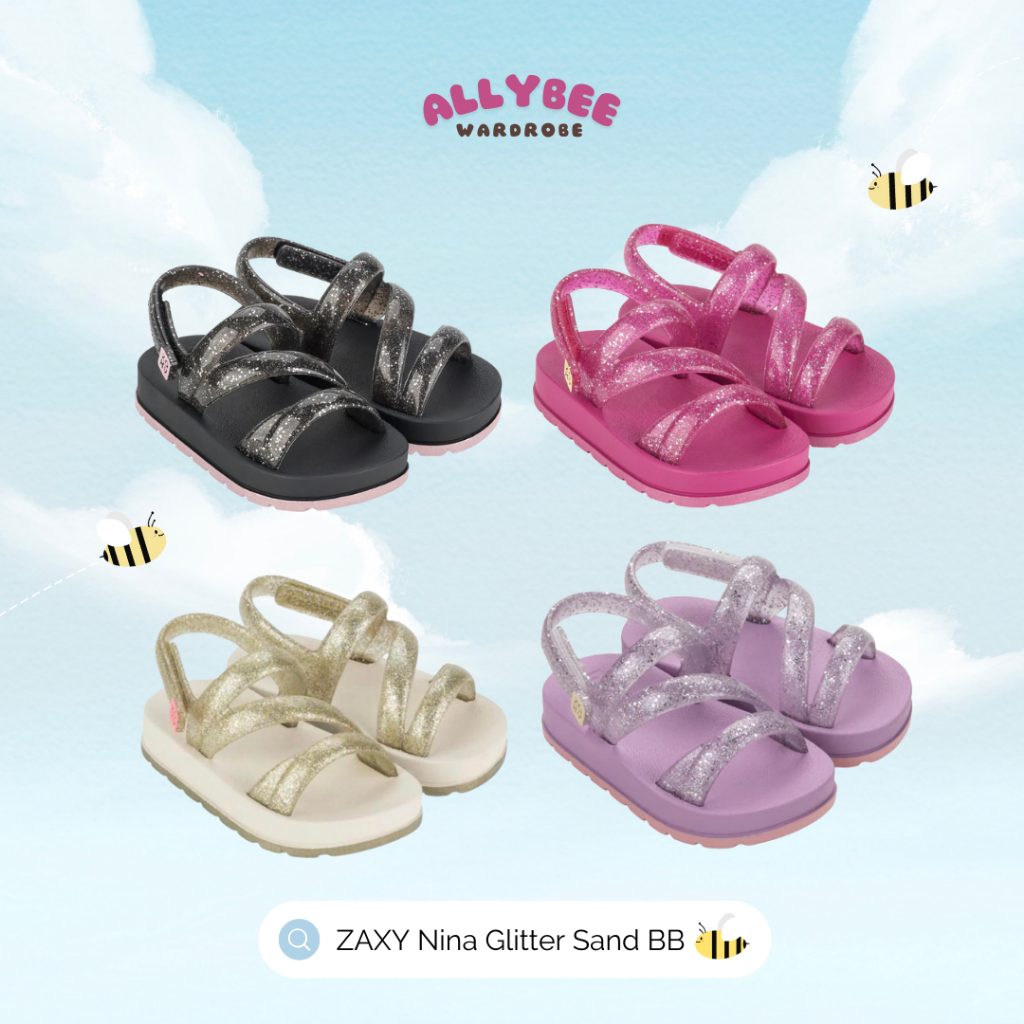 Sepatu Sandal Anak Perempuan Zaxy Nina Glitter Sandal Baby