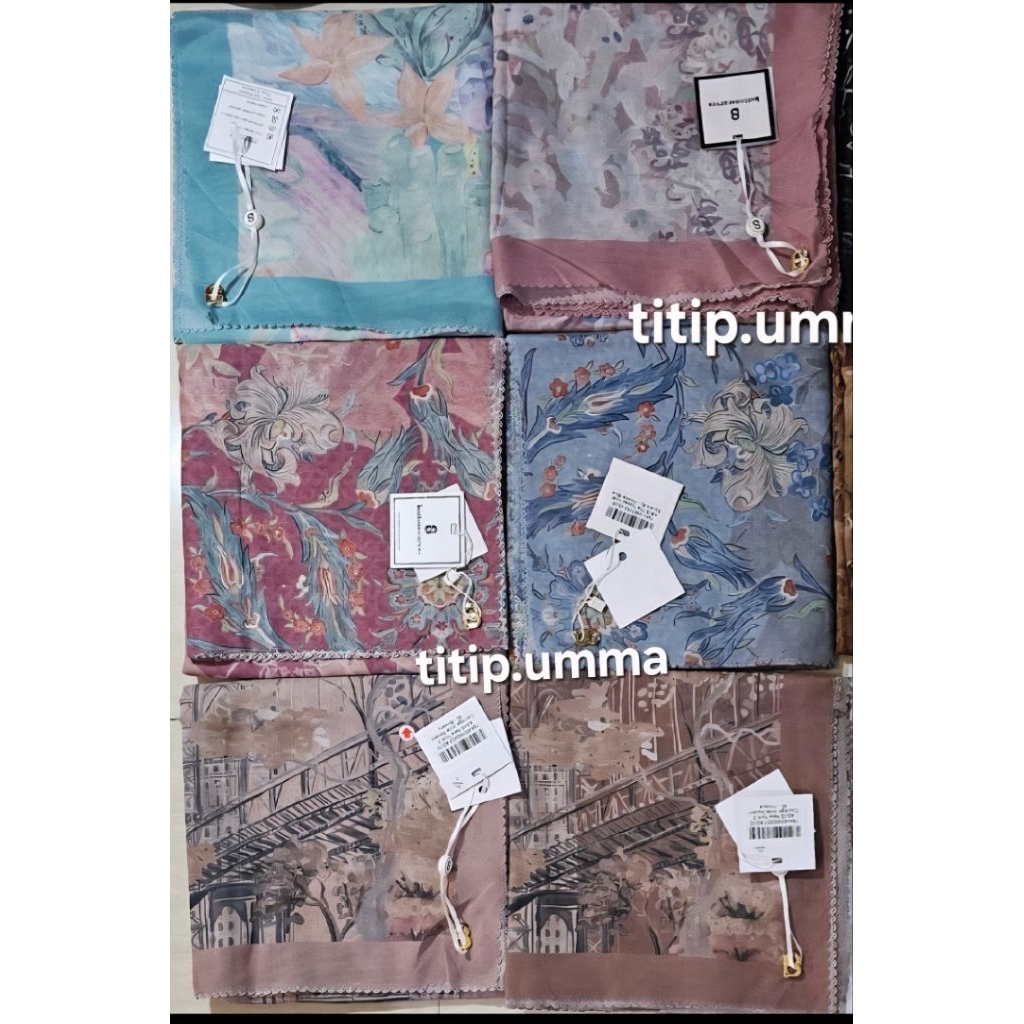 [READY] Buttonscarves Syari/XL As Is New York 3 Tribecca, Mermaid Teil, Ederra Dusty Rose