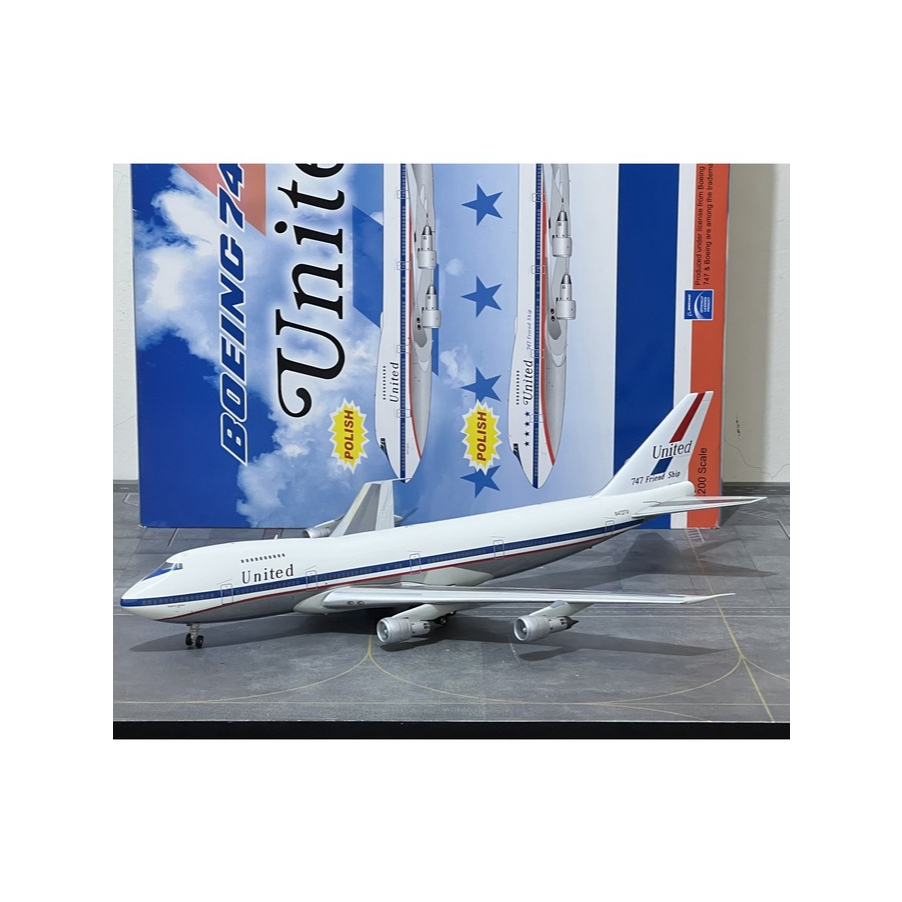 Diecast Pesawat United Airlines Boeing 747-122F 1/200 IF200 InFlight200