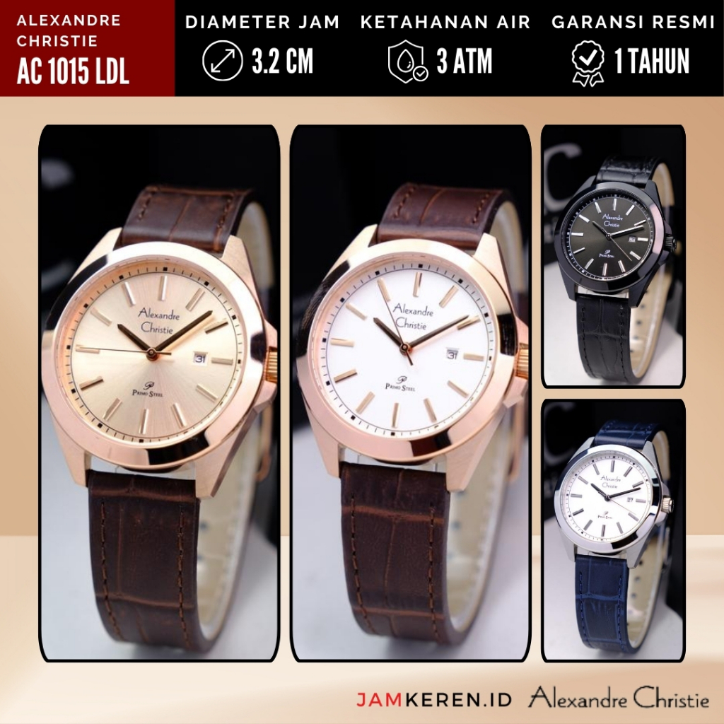 Alexandre Christie - Jam Wanita Elegan Mewah - Jam Tangan Alexandre Christie Wanita AC 1015 LD