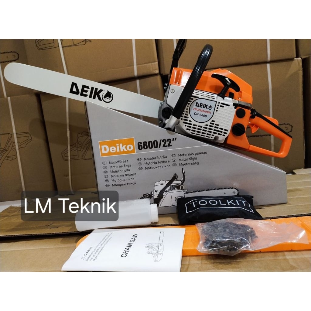 Chainsaw Senso Deiko 6800 Bar 22" Laser Chainsaw 6800