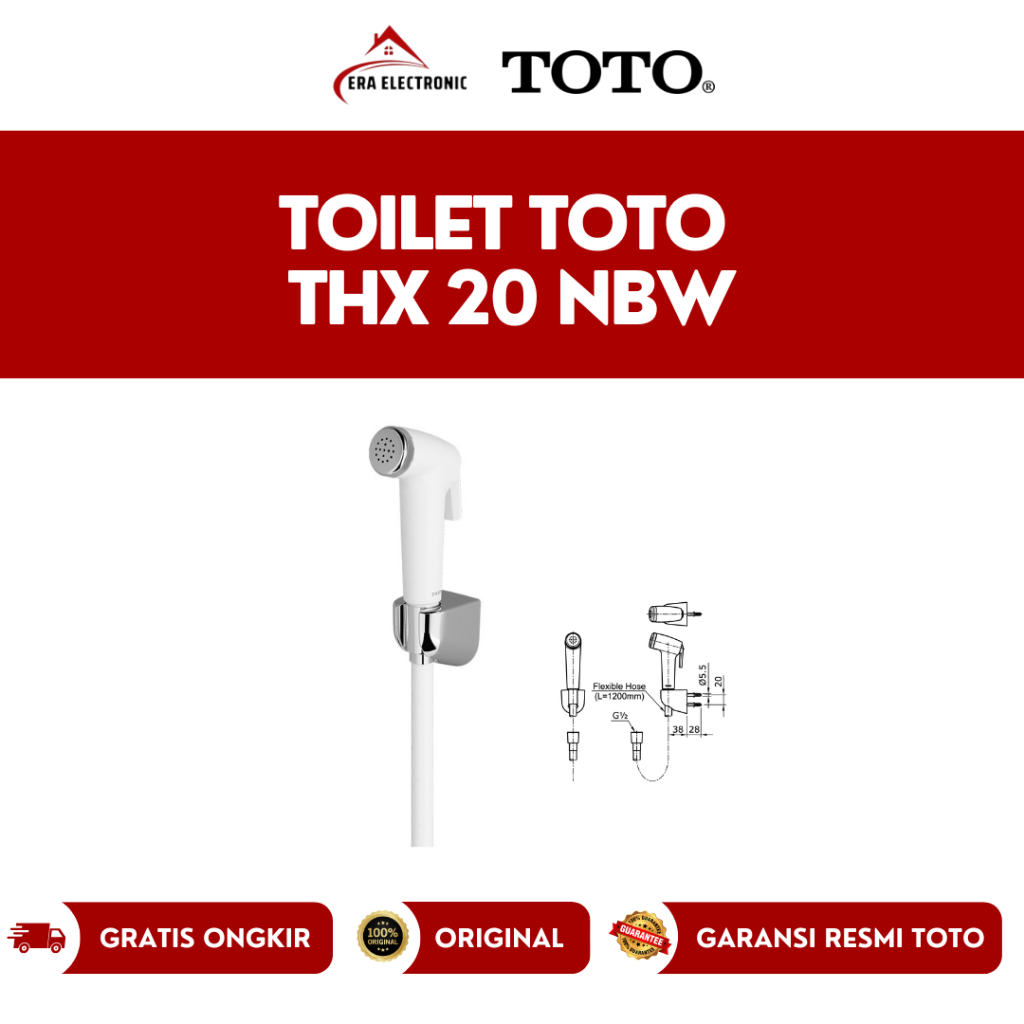 Jet Shower Toto THX 20 NBW / THX 20NBW / selang cebok / jet shower