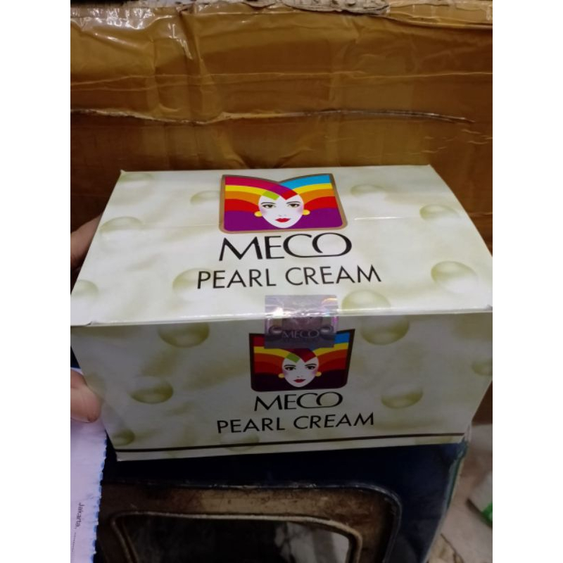 Meco Pearl Cream - Bedak Meco BPOM Approved 1 Dus isi 12 pcs