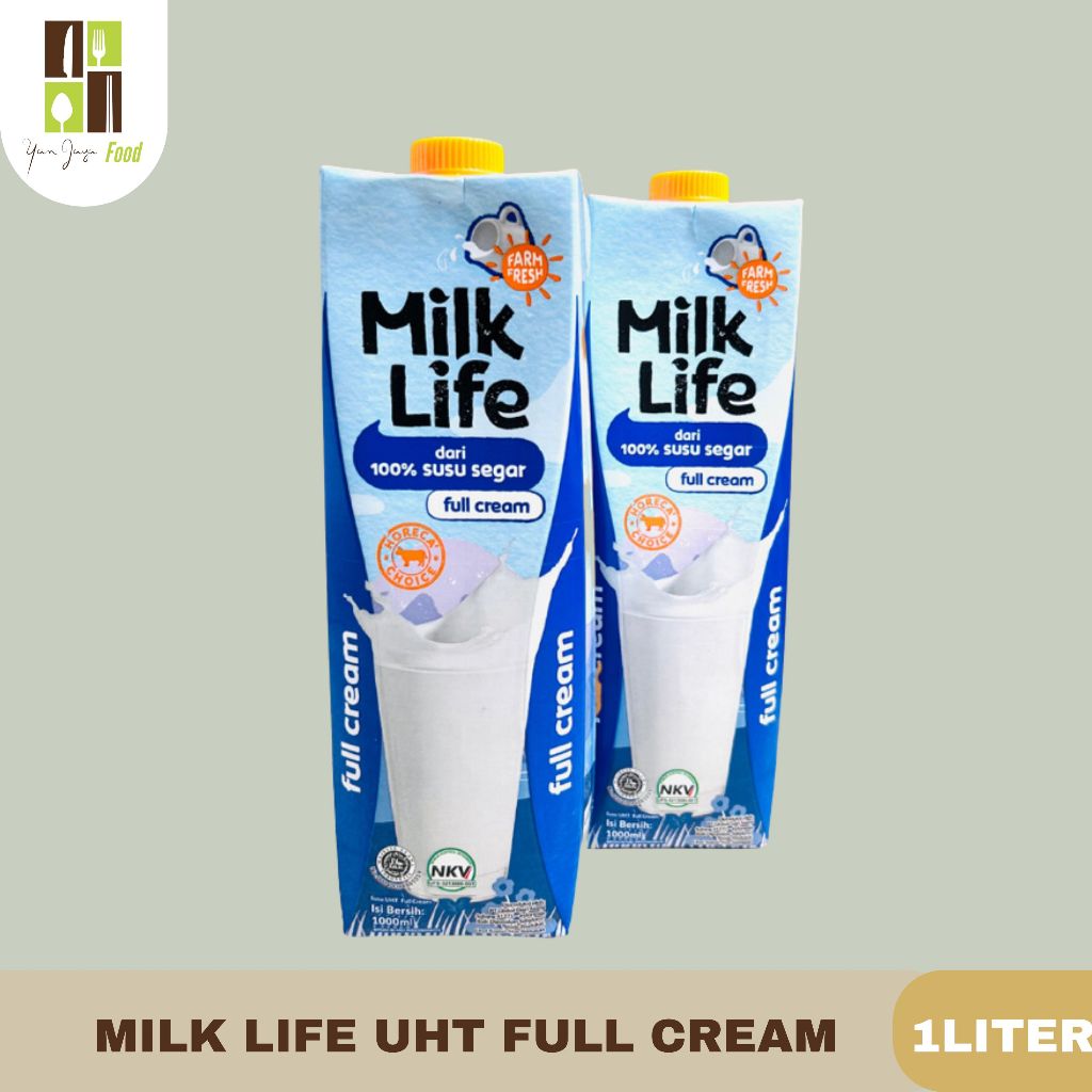 Milk Life UHT Full Cream /  Susu UHT Milk Life Kemasan 1Liter