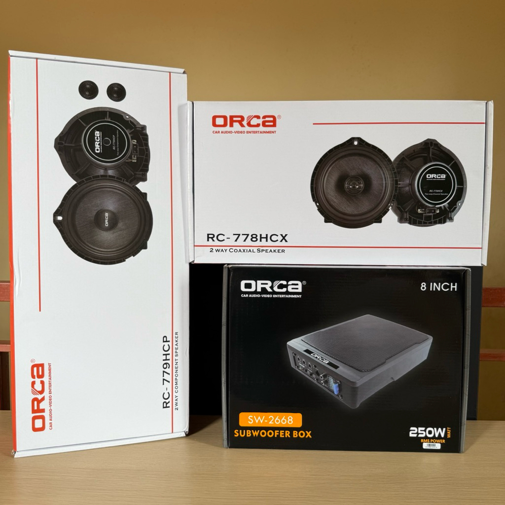PAKET AUDIO MOBIL PAKET ORCA AUDIO MOBIL ( SPLIT OEM + COAXIAL OEM + SUBWOOFER KOLONG ) PAKET AUDIO 