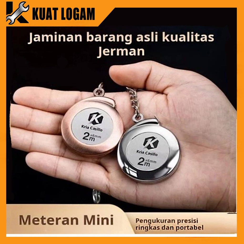 Pita Pengukur Mini Gantungan Kunci / Meteran Mini 2M