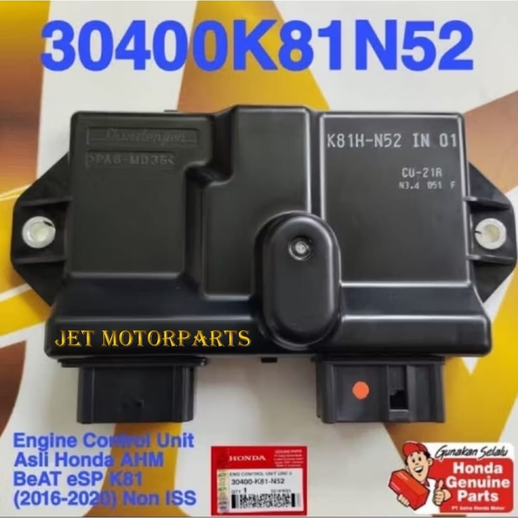 30400K81N52 ECU atau ECM Beat Street Beat Eco Asli atau Ori Honda AHM