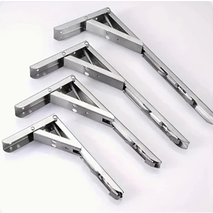 Siku Penyangga Ambalan Kayu Dinding Lipat Siku Lipat Meja Rak Lipat Siku 8 - 14 Inch Siku Ambalan Ka