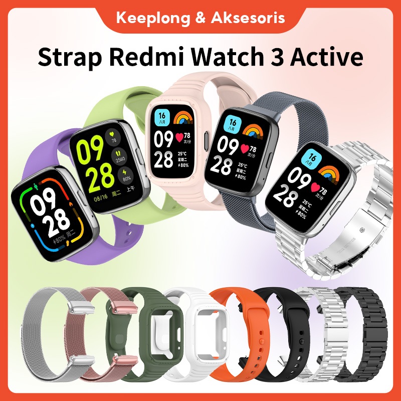 Strap Redmi Watch 3 Active Tali Redmi Watch 3 Active Silicone Warna Xiaomi Redmi Watch 3 ACTIVE Case