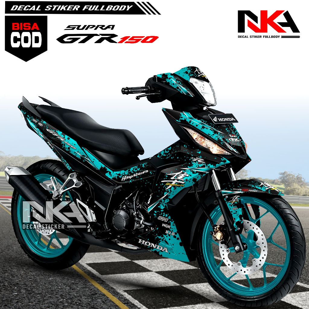 Decal Supra GTR 150 Fullbody - Stiker Supra GTR 150 Motif Hayabusa Racing Decal Motor Supra GTR 150
