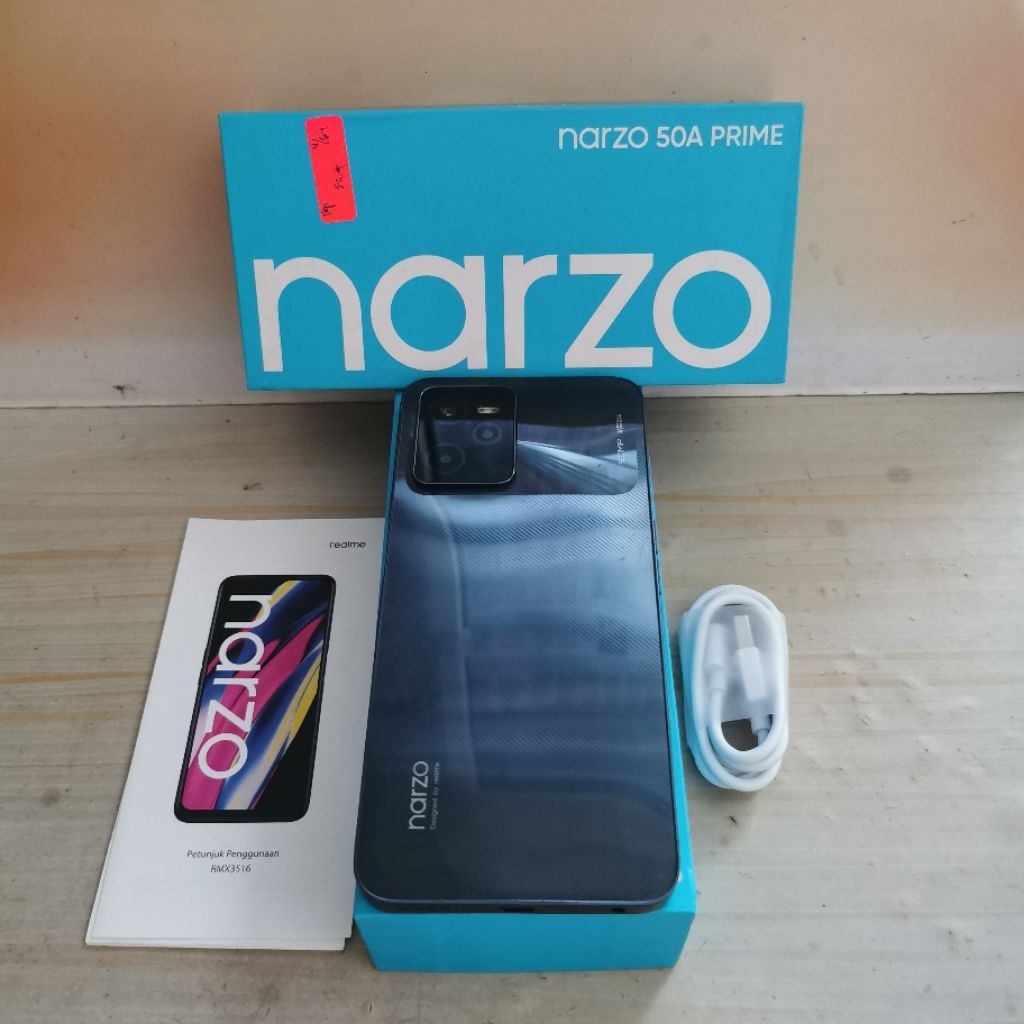Realme Narzo 50A Prime ram 4GB 64GB Bekas - Fullset Resmi - second