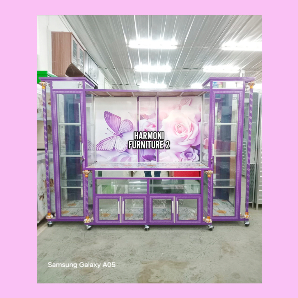 BUFET TV ALUMUNIUM 50 INCH BUFET ALUMUNIUM TV 50 INCH FREE ONGKIR SERANG KOTA DAN CILEGON