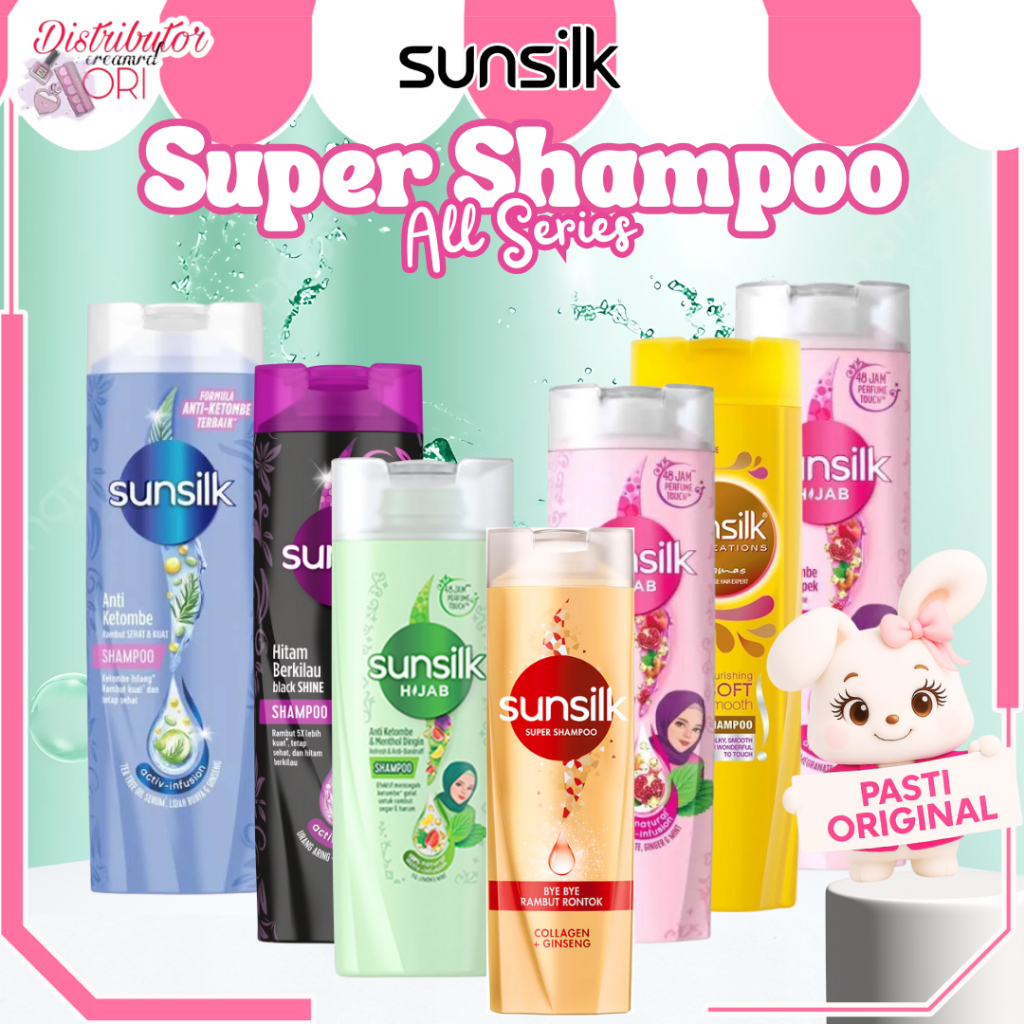 Sunsilk Super Shampoo / conditioner All Series | 160ML | 70ML | Glossy Black / Anti Dandruff / Silky