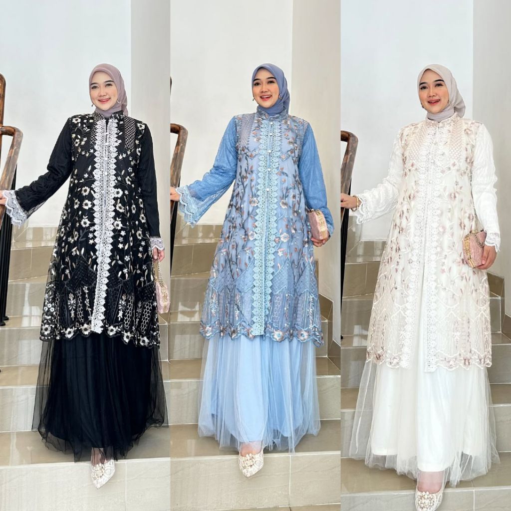 Gamis LD120/Baju Kondangan/Gamis Kondangan/Gamis Lebaran/Baju Lebaran/Gamis Pesta/Gamis Viral/Nadira